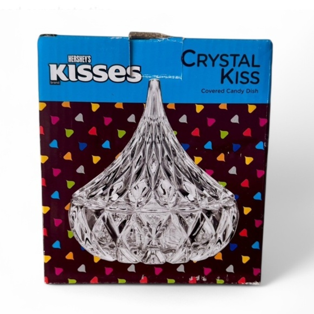 Vintage NWT NIB Hersheys Kisses Shannon Crystal Kiss Covered Candy Dish